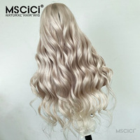 Perruque en dentelle 13x4 en cheveux humains indiens Remy, ondulations profondes, blond cendré, ligne de cheveux naturelle, installation facile, 100% cheveux humains, 14-26 pouces