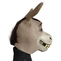 Masque en latex original de l'usine, masque de âne de luxe, animal sauvage mignon, cosplay, masque de fête amusant pour Halloween pour adulte