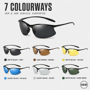 OEM Cycling Glasses Polarized UV400 Windproof Sports Sunglasses Bike Eyewear Wrap Around Photochromic Lightweight MTB HD PC - Product Image 3
