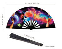 Écharpe-ventilateur en cachemire de haute qualité, 2 en 1, grande taille, unisexe, avec effet lumineux UV, pour rave, festival de musique, danse
