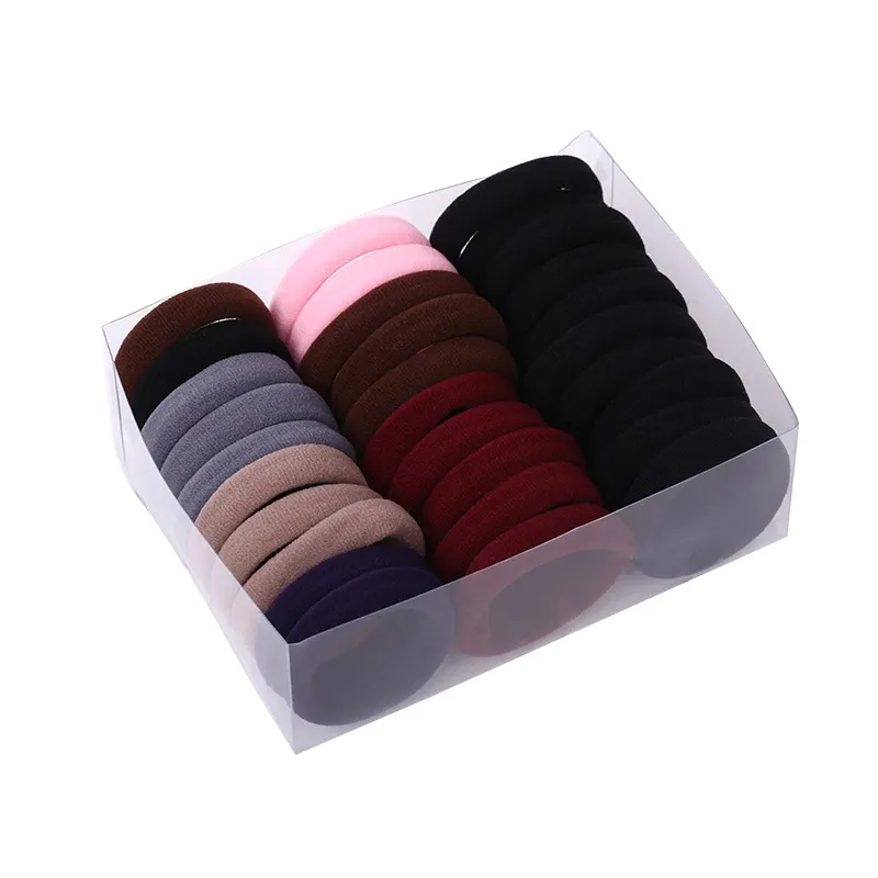 Wholesale 30pcs/box Elastic Hair Bands Multi Colors Women and Girls Hair Accessories