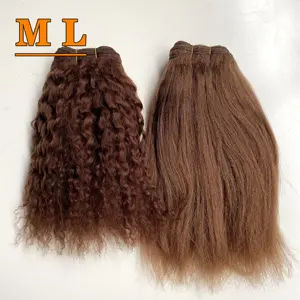 2023 Blythe Doll Hair Extensions camel hair weft curly/straight hair wigs