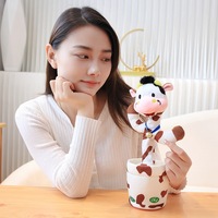 Mainan mewah LED untuk menari, mainan boneka kaktus bisa memutar ulang, menari, musik bicara, Kustom