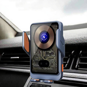 Support de téléphone de voiture à fixation automatique Havit W3033 10W 15W avec charge rapide sans fil pour <span class=keywords><strong>iPhone</strong></span> - Product Image 2