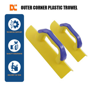 Espátula de plástico para esquinas de paneles de yeso, para acabado de esquinas, uso interno/externo, mango de plástico - Product Image 1