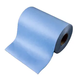 Car Repair Wipes Blue Color Industrial Wiping Roll Machine Cleaning Wipes