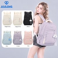 Sac à dos scolaire multi-poches de style coréen OEM, panneau dorsal respirant, confortable, sac à dos ergonomique pour le campus universitaire