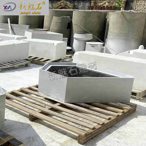 New Magic Stone Grc Flower Bed Bench Modern Outdoor Landscape <b>Planter</b> <b>Box</b> Xms Hp - Product Image 3