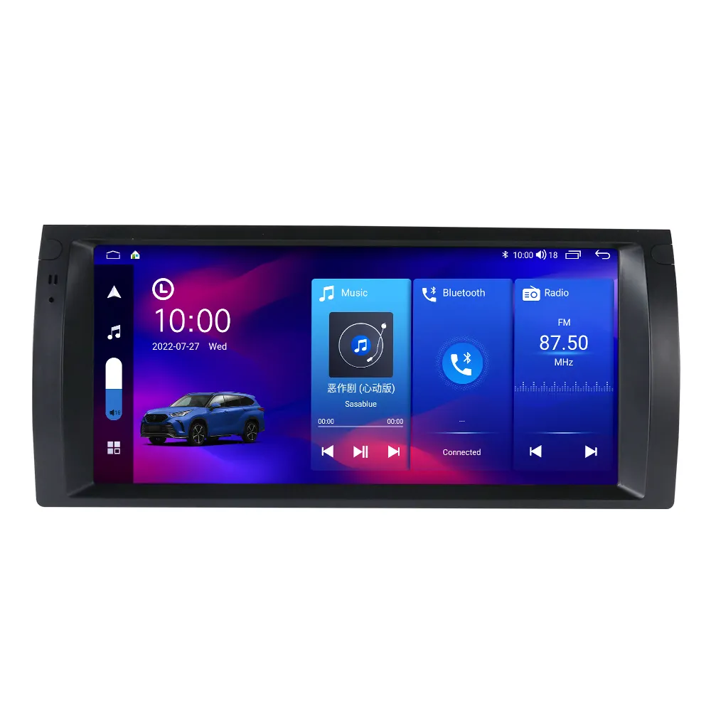 MEKEDE 10.3 pollici 7862 9863 Android 12 Video per auto per BMW E39 E53 X5 M5 1996-2008 1600*720 QLED Radio Audio GPS 8GB Android 11 128B