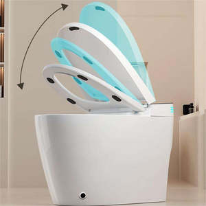 Inodoro Inteligente de Lujo <span class=keywords><strong>con</strong></span> Bidé, Apertura y Cierre Automáticos <span class=keywords><strong>con</strong></span> Sensor de Pie, Pantalla Digital, Asiento <span class=keywords><strong>con</strong></span> Calefacción, Descarga Automática - Product Image 3