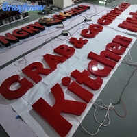 Enseigne lumineuse LED personnalisable avec logo, lettres 3D pour publicité, panneau publicitaire pour entreprises