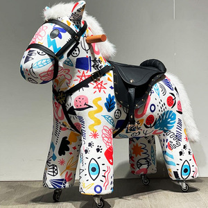Selle de poney en cuir repoussé floral : selle d'équitation