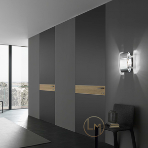 Luxury Dark Walnut Invisible Interior <strong>Door</strong> Modern Residential Flat Interior <strong>Door</strong> Prehung Interior <strong>Doors</strong> in Foshan - Product Image 4