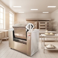 Mélangeur à pâte électrique robuste 75kg 100kg 150kg 200kg, pétrin automatique commercial en acier inoxydable pour boulangerie