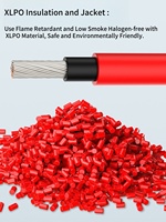 Câble DC H1Z2Z2-K 1800V TUV PV1-F 35mm² avec gaine noire et rouge pour système de batterie solaire, câble unipolaire