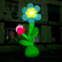 Fleur gonflable géante publicitaire, décoration imperméable à montage rapide, grande fleur gonflable pour événements, centres commerciaux et expositions artistiques
