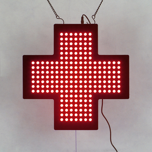 14*14 "Chemist's Shop Farbe glänzend Indoor Acryl LED Apotheke Kreuz schild, Display mit High Bright und Low Voltage Pink Zeichen - Product Image 2