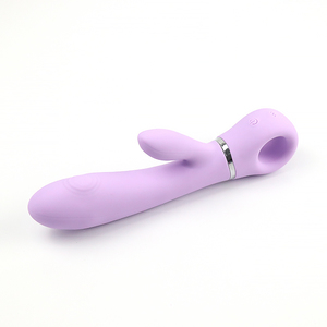 เครื่องสั่นคุณภาพสูง ซิลิโคนนุ่ม กันน้ำ ชาร์จผ่าน USB 10 ระดับความถี่ สัมผัสเสมือนจริง กระตุ้นสองจุด ความสุขสองเท่า - Product Image 2