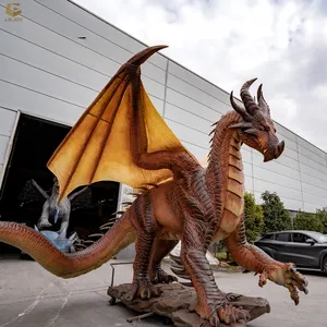 Sgad141 Outdoor Park Decoratie Handgemaakte Animatronic Dragon Western Dragon Voor Tentoonstelling