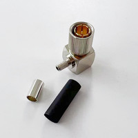 Connecteur coaxial RF à sertir mâle L9 à angle droit 1,6/5,6 pour câble 02YS(St)CY 0,45/2,0
