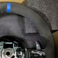 Volant de voiture en daim noir complet avec surpiqûres M personnalisées OEM pour BMW 2013 2012 2015 F90 328i Xdrive 540i X3m F97 F10 535