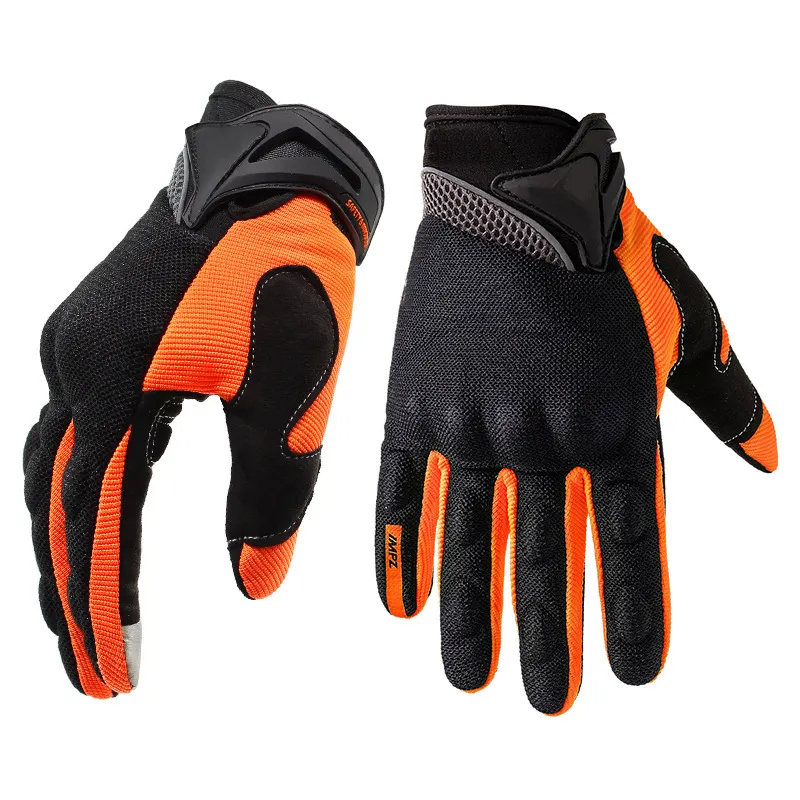 Best selling all season wear Motocross Racing Gloves Touch Screen Motorcycle Full Finger Racing Gloves