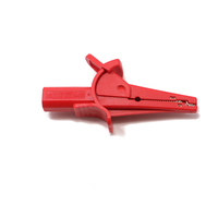 Amass 27.264 Pince crocodile en laiton nickelé avec isolation écologique tout-en-un en nylon, aiguille d'insertion auxiliaire 4mm