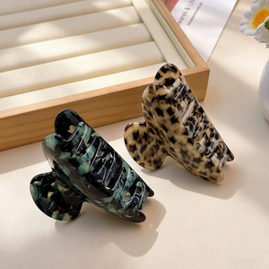 DOWELL Nuevo Diseño de Pinza para el Cabello con Estampado de Leopardo, Diadema y Pasador de Pelo de Acetato para Niñas, Nueva Banda para la Cabeza de Plástico - Product Image 3