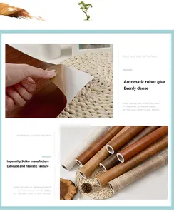 Papel Tapiz Vinílico de Madera Ecológico e Impermeable, Adhesivo Decorativo <span class=keywords><strong>para</strong></span> <span class=keywords><strong>Puertas</strong></span>, <span class=keywords><strong>Armarios</strong></span>, Escritorios, Exteriores y Apartamentos - Product Image 3