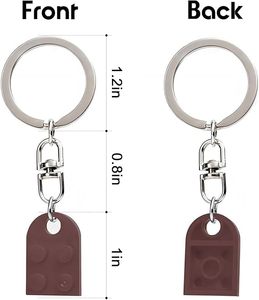 Porte-clés Cœur en Briques – Lot de 2 Blocs de Construction en Acrylique – Cadeaux d'Amour pour Couples, Anniversaires de Petit <span class=keywords><strong>Ami</strong></span> et Petite Amie - Product Image 4