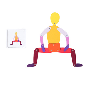 Vente chaude En Bois <span class=keywords><strong>3D</strong></span> Sports Mobile Figure Corps Actions Cartes Forme Correspondant Jouets D'apprentissage Éducatifs pour Enfants Garçons et Filles - Product Image 4