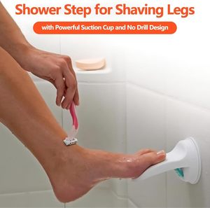Reposapiés para Ducha, para Afeitar las Piernas, con Ventosa Fuerte Antideslizante, Pedal de Baño para Afeitar las Piernas Dentro de la Ducha - Product Image 4
