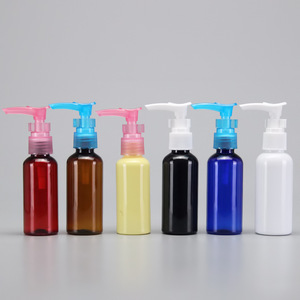 Wholesale 50ml lotion dispensing <b>bottles</b>, PET transparent clip <b>pump</b> <b>bottles</b>, travel-sized plastic <b>bottles</b> - Product Image 3