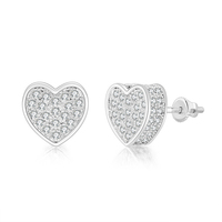 Boucles d'oreilles clous tendance en laiton plaqué or, style hip-hop unisexe, micro-pavé, pour femmes, vente en gros