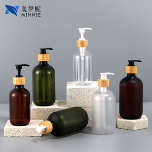 Minnie 500ml Tall Neck Lotion Bottle Pump <b>Shampoo</b> Bottle Frosted Pet Cosmetic Refill Bottle Daily Care Unisex - Product Image 1