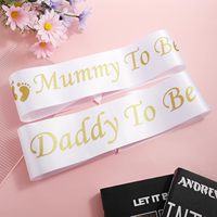 Écharpes de Baby Shower : Écharpe « Future Maman », Écharpe « Future Papa » pour Révélation du Sexe et Fête de Naissance