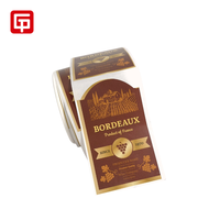 Impresión de Etiquetas Personalizadas para Cerveza, Whisky, Brandy, Vino, Bebidas y Jugos, Etiqueta con Logotipo de Marca en Relieve, Etiqueta Adhesiva para Botellas de Vino, Etiqueta de Embalaje para Vino