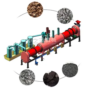 Charcoal Kiln Carbonization Furnace charcoal Making Machine Wood making Machine Manufacture Compressed Charcoal