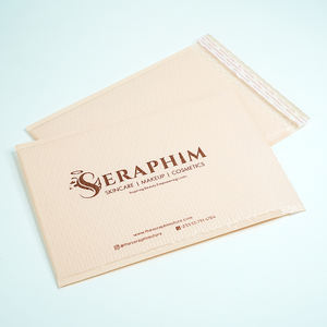 Sobres Acolchados Impresos en Rosa Dorado, Sobres Personalizados para Envíos de Productos de Cuidado de la Piel y Cosméticos - Product Image 3