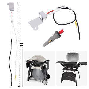 Kit de remplacement d'allumage à bouton-poussoir pour barbecue à gaz <span class=keywords><strong>Weber</strong></span> <span class=keywords><strong>Q300</strong></span> Q3000, remplace 60092, avec faisceau de câbles et collecteur de gaz - Product Image 3