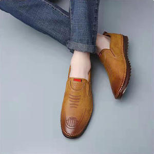 Scarpe in pelle per uomo nuova moda Texture cucitura <span class=keywords><strong>auto</strong></span> fagiolo antiscivolo Business morbido fondo guida - Product Image 2