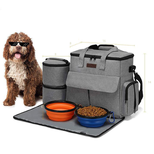 Köpek seyahat çantası malzemeleri, haftasonu <span class=keywords><strong>pet</strong></span> seyahat setleri köpekler ve kediler için, havayolu onaylı Tote organizatör ile çok yönlü cep - Product Image 2
