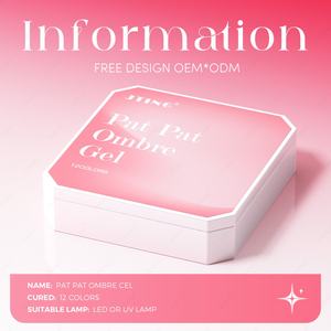JTING Diseño Libre, Colección de Esmaltes de Uñas en Gel Ombré Pat Pat de 12 Colores, 5 Efectos, Esmalte en Gel Sin HEMA ni TPO, Suministros OEM para Uñas - Product Image 2