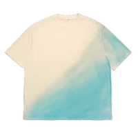 T-shirts pour hommes de haute qualité avec logo de marque personnalisé, en polyester/coton tricoté, décontractés, vierges, imprimés, dégradés, tie-dye diagonal, effet délavé