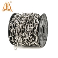 Chaîne en métal torsadée BOHU sur bobine, chaîne décorative en rouleau pour paniers suspendus, lampes, artisanat, décoration de jardin, bricolage