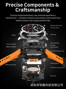 <span class=keywords><strong>Reloj</strong></span> inteligente HD300 Pro de 1,43 pulgadas AMOLED 4GB GPS sin conexión mapa 3ATM resistente al agua BT llamada <span class=keywords><strong>WhatsApp</strong></span> respuesta Monitor de salud para hombres 2025 - Product Image 3