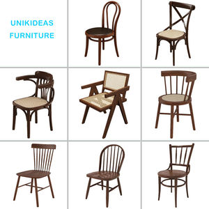 Sedia Rustica Americana <span class=keywords><strong>Vintage</strong></span> con Schienale Incrociato, Sedie da Bistrot e Caffetteria, Vendita all'Ingrosso - Product Image 2