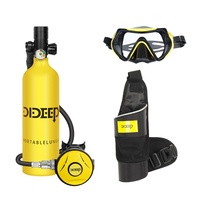 Bouteille de plongée sous-marine portable mini 1L en aluminium de haute qualité, homologuée CE&DOT, équipement d'oxygène 200 bars pour plongées