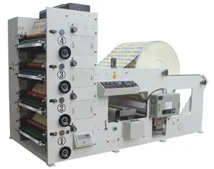 Papierrol Flexo Drukmachine 4 Kleuren