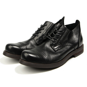 Zapatos de Vestir de Cuero para Hombre Estilo Británico, Punta Redonda, con Cordones, Color Marrón, para Oficina, Carrera, Moda - Product Image 5